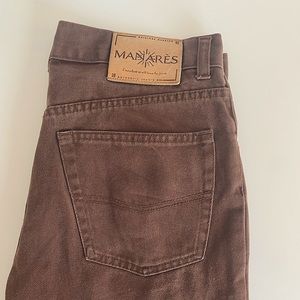 Manarès Brown Jeans Relaxed Fit